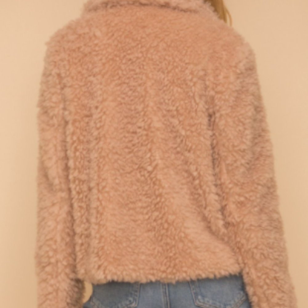 Tan Faux Jacket - Picture 2 of 6